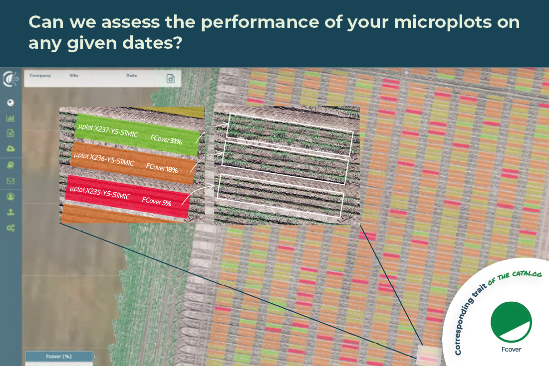 Can we assess the performance of your microplots on any given dates?